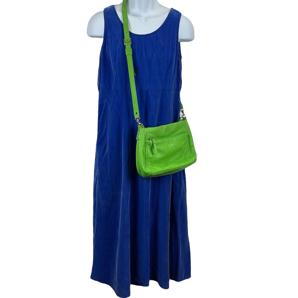 Vintage Rayon electric blue maxi dress